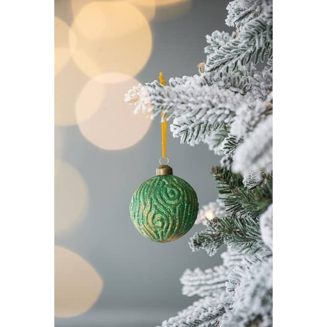 D3" Christmas Ball Ornaments, Glass Decorative Hanging Ball Christmas Tree Ornaments for Holiday Party, Set of 12
