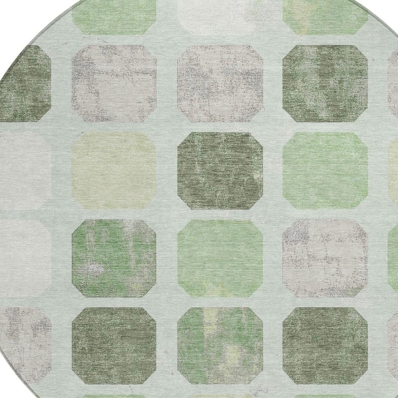 HomeRoots Geometric Transitional Rectangle Outdoor Rug