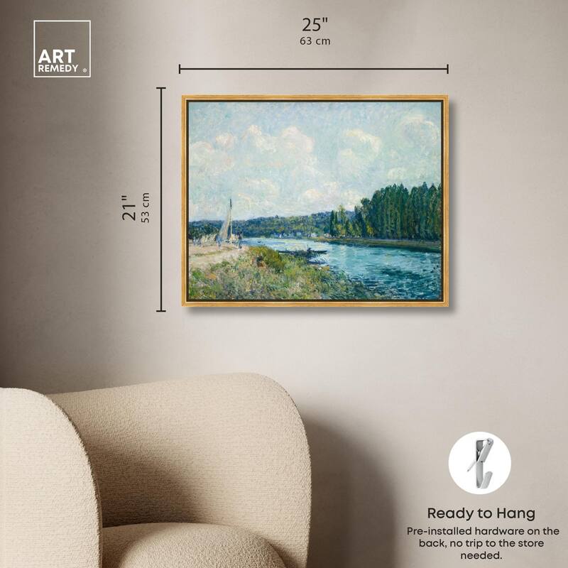 Sisley Banks of the Oise Canvas by Art Remedy