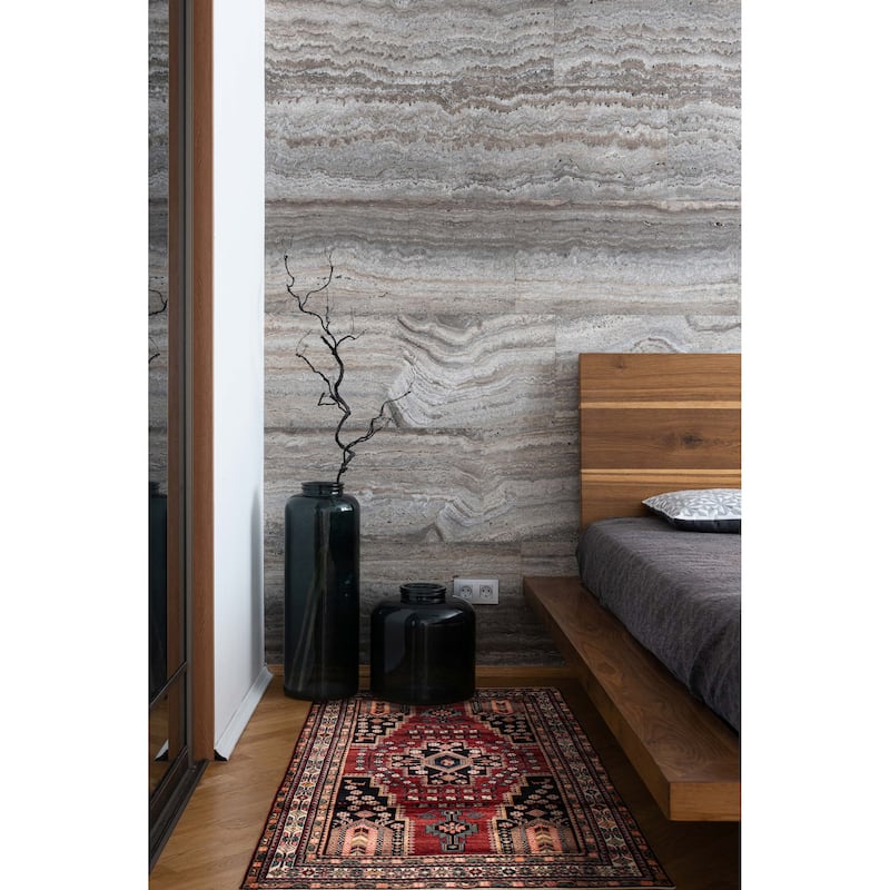 ECARPETGALLERY Hand-knotted Anatolian Vintage Red Wool Rug - 4'9 x 8'3