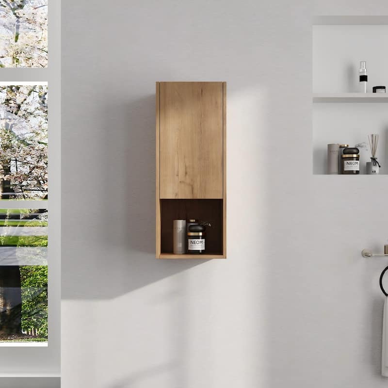 Malwee 12"/24"/36" Wall Cabinet, Wall Mounted Home Storage Cabinet, Bathroom Medicine Cabinet with Soft Close Door and Shelf