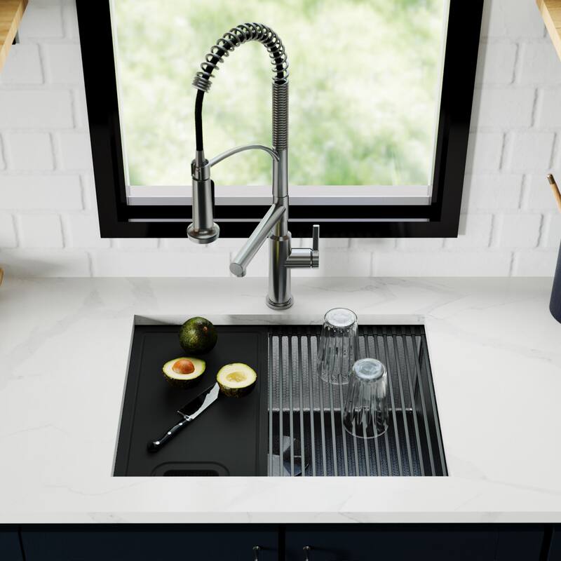 Karran USA HSU2419SB Matrix 24" Undermount Single Basin Stainless