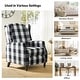 preview thumbnail 43 of 63, HULALA HOME Damaris Mid-Century Modern Manual Pushback Recliner with Wingback Design Set of 2