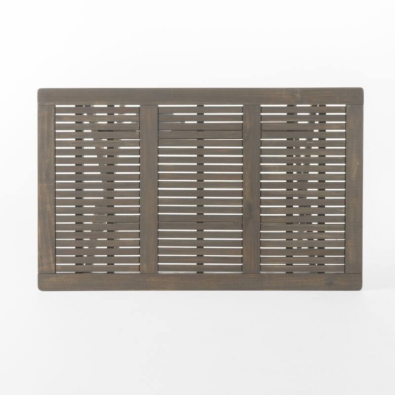 Patio 43.5in Foldable Outdoor Table with Saving design