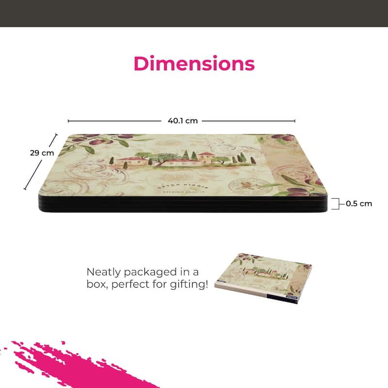 Portmeirion Olive Orchard Placemats, Set of 4