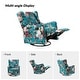 preview thumbnail 35 of 44, Gastone Transitional Floral Fabric Nursery Recliner with Curved Arms by HULALA HOME(Set of 2)