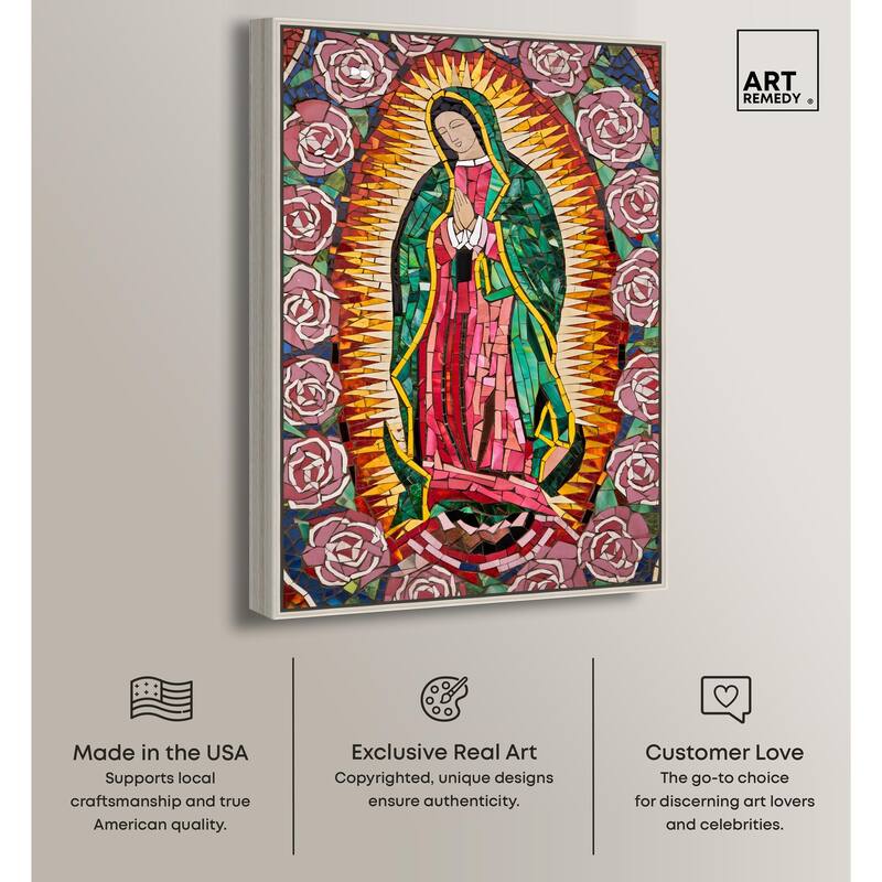 Mother of Mosaic Canvas by Art Remedy