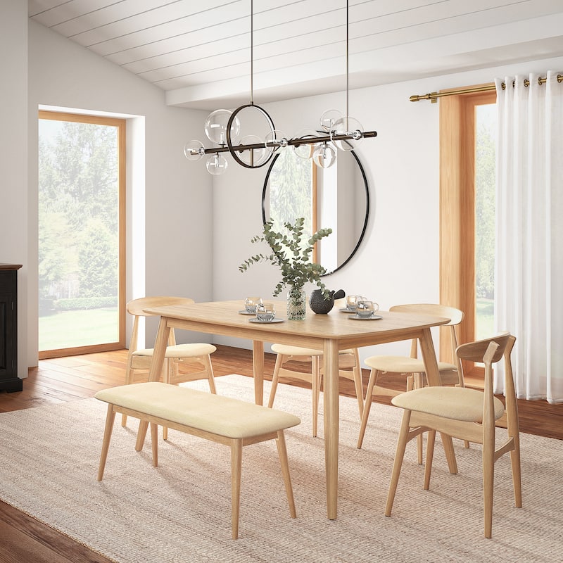 Ribe Mid-Century Modern Tapered Dining Set