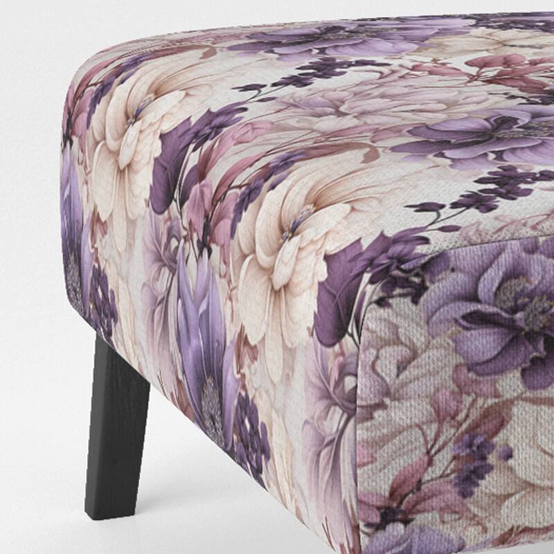 Designart "Ethereal Floral Delight Victorian Pattern III" Upholstered Floral Accent Chair and Cottage Arm Chair - Multiple Color