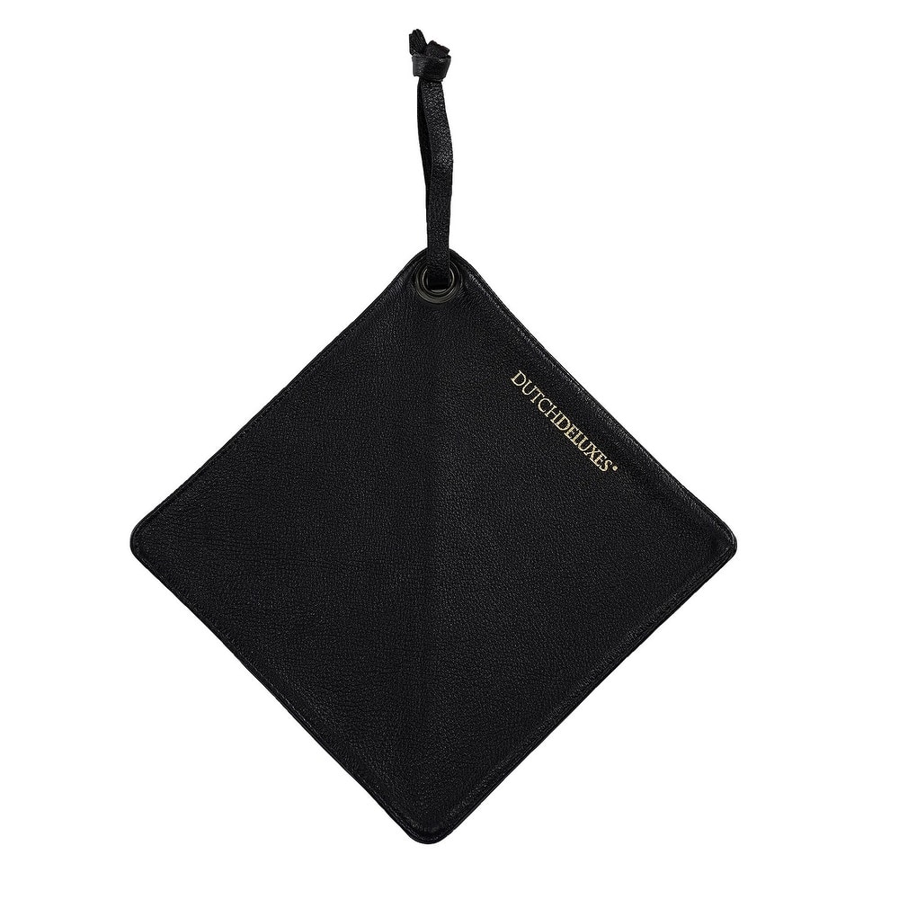 Pot Holder Classic Leather Black - Black