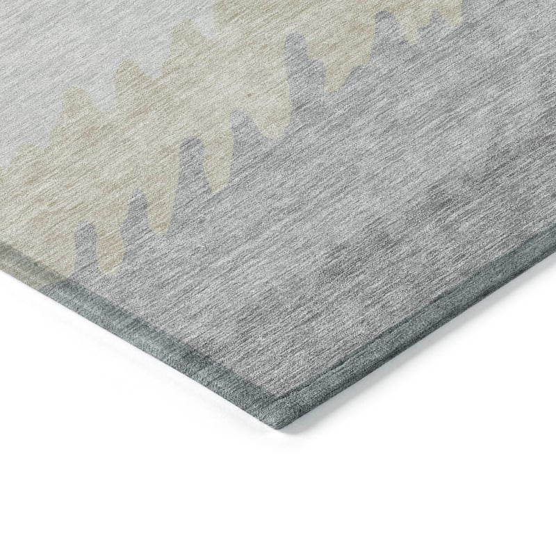 Machine Washable Indoor/ Outdoor Chantille Ombre Abstract Rug