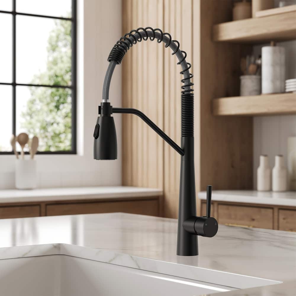 Modern 2-Function Pull-Down Kitchen Faucet – Single Handle, 1-Hole Installation