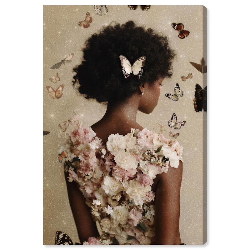 Butterfly Bloom Dress II Canvas by Art Remedy, Gallery Wrapped - 10" x 15"