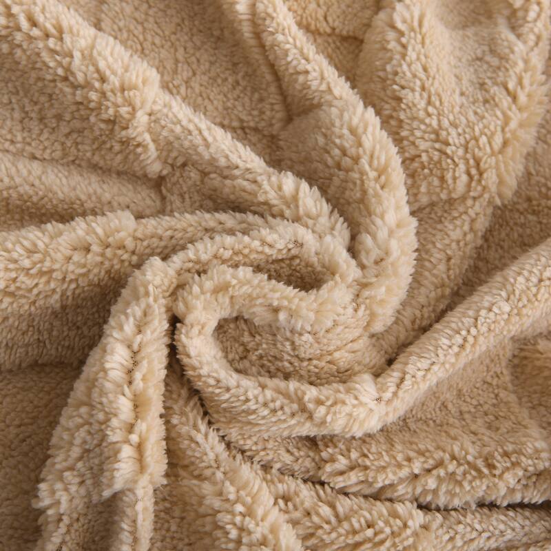 Jacquard Checkered Fluffy Flannel Fleece Blanket