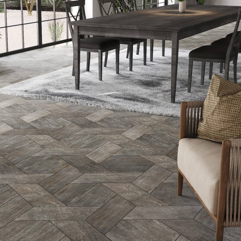 Merola Tile Retro Hex Cendra 14-1/8" x 16-1/4" Porcelain Floor and Wall Tile