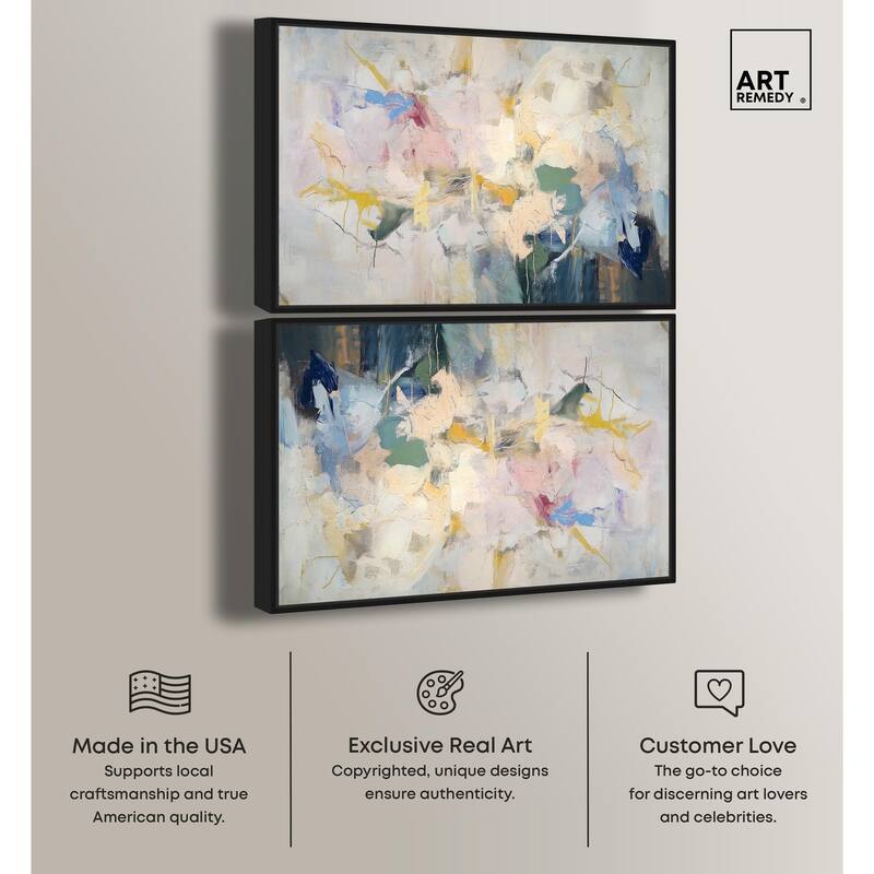 Flower Impressions Canvas by Art Remedy