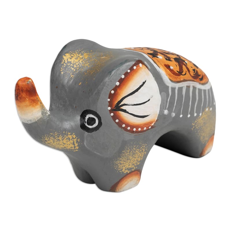 Novica Handmade Cute Giant Wood Figurine