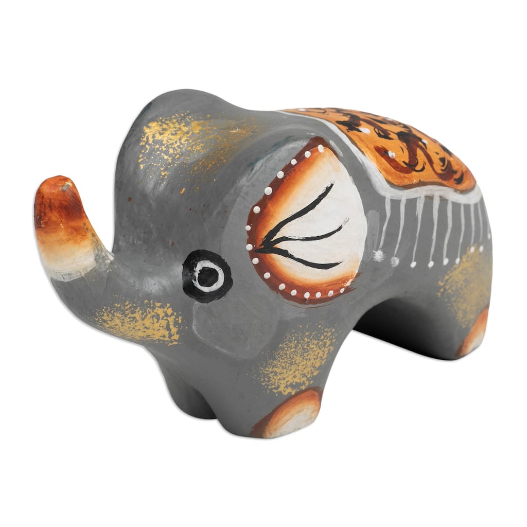 Novica Handmade Cute Giant Wood Figurine