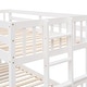 preview thumbnail 12 of 49, Separable Twin Over Full Bunk Bed Storage Platform Bed with with Pull-out Trundle, Drawers, Ladder and Safety Fence