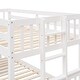 preview thumbnail 12 of 55, Separable Twin-Over-Full Bunk Bed Wooden Kids Bed with Twin Size Trundle,Guardrails,Drawers for Bedroom