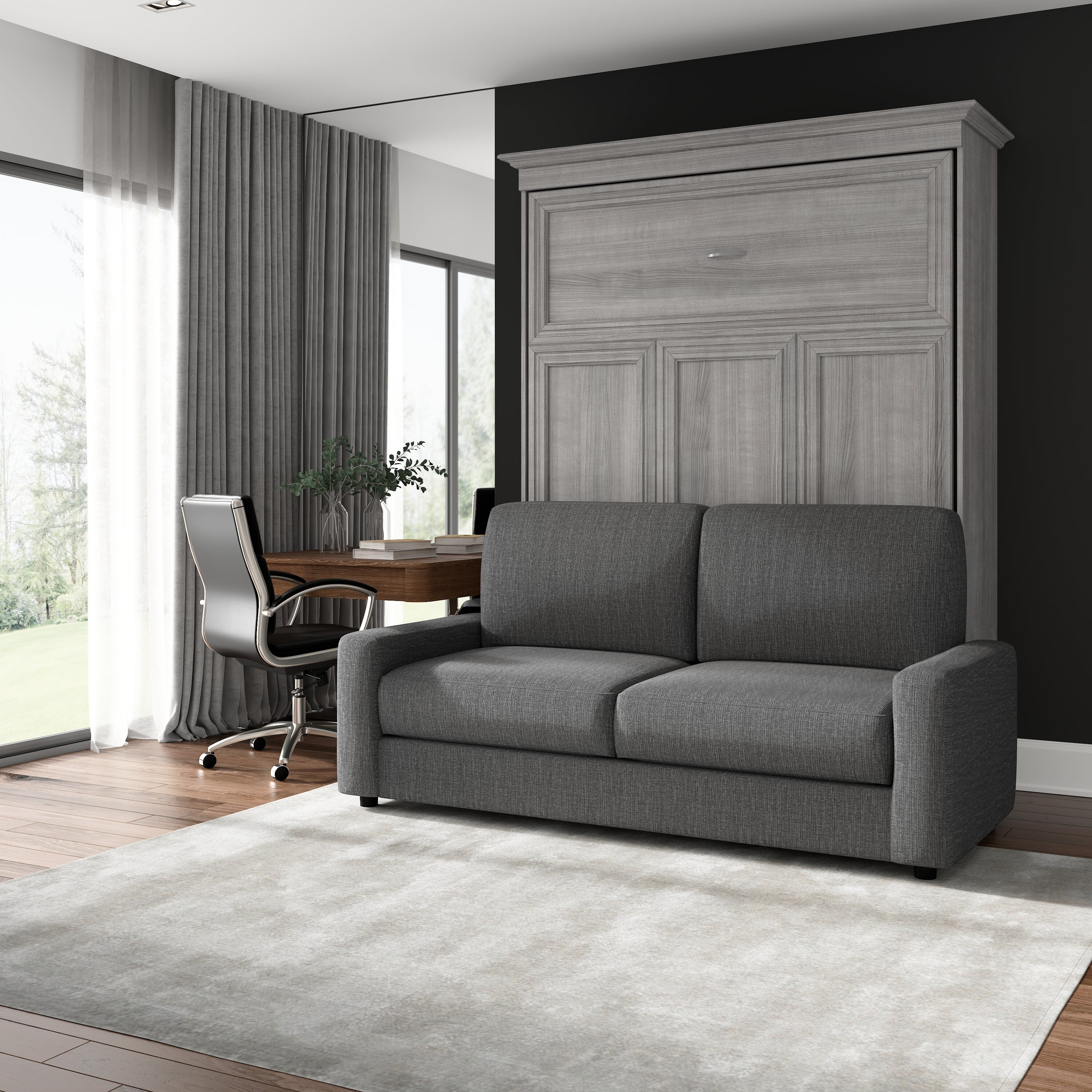 Bestar murphy bed with hot sale sofa