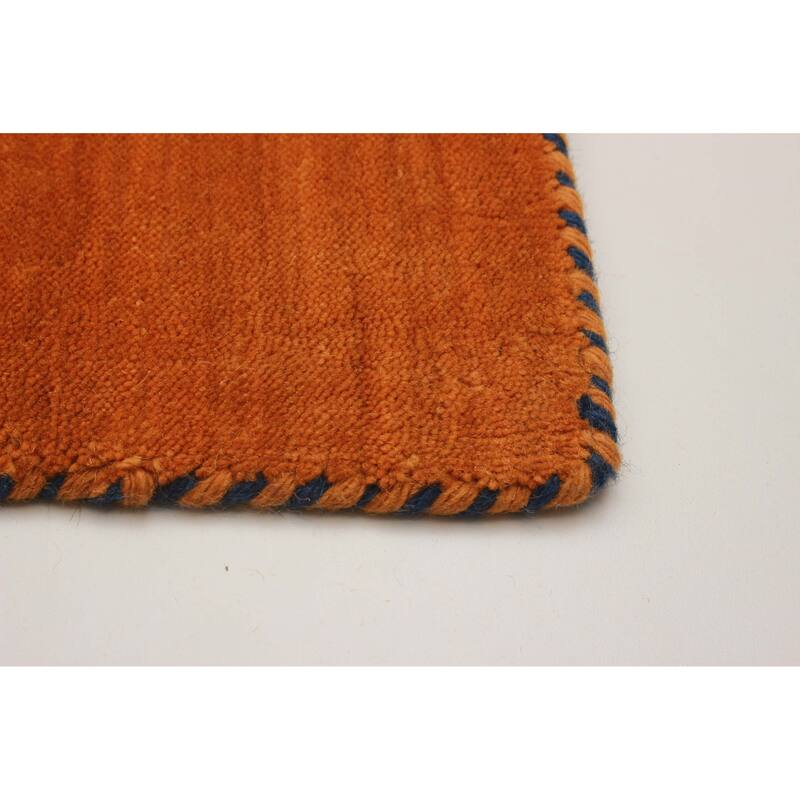Kashkuli Gabbeh Burnt Orange Rug 2'7" x 6'7" - 2'7 x 6'7
