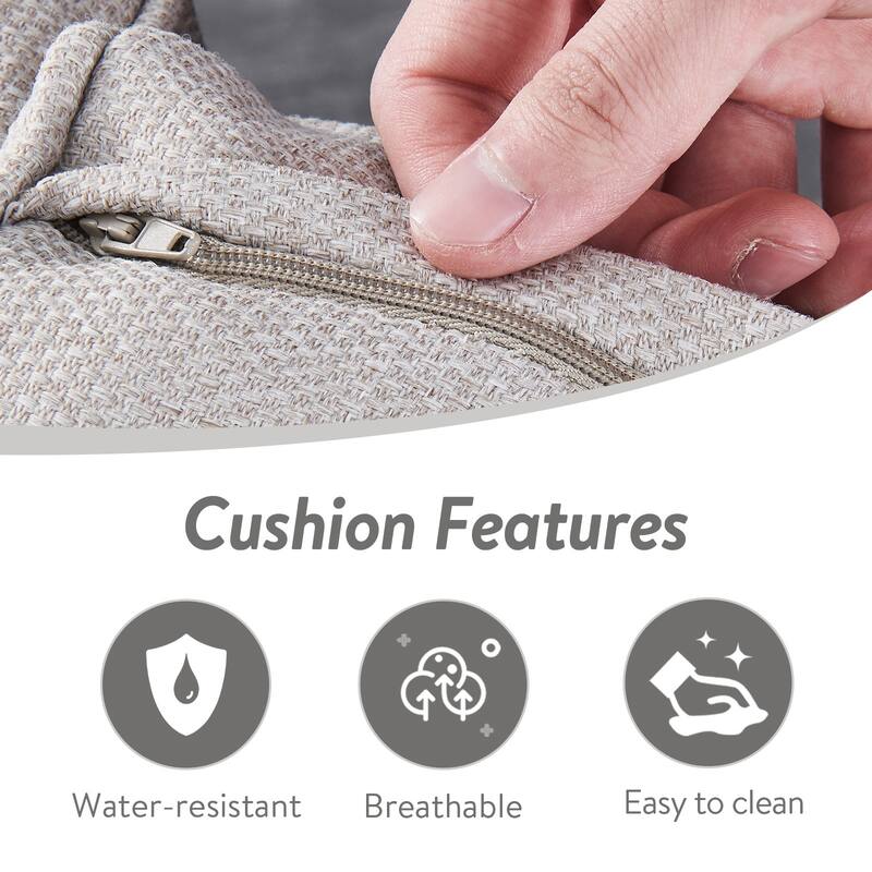 Gymojoy Industrial Style Premium Outdoor 3-Seat Rattan Sofa