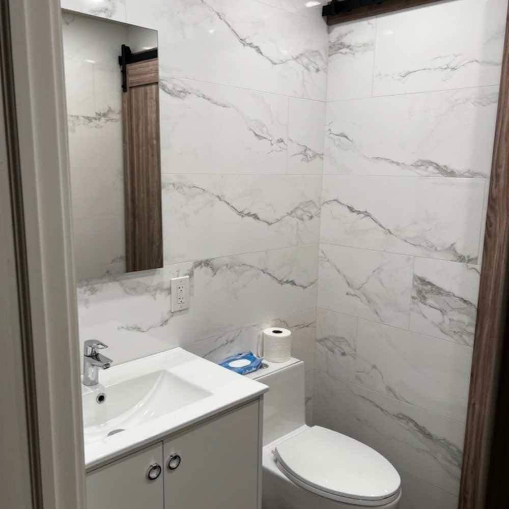 Twilight 12x40 White Polished Ceramic Wall Tile, image size:1000x1000