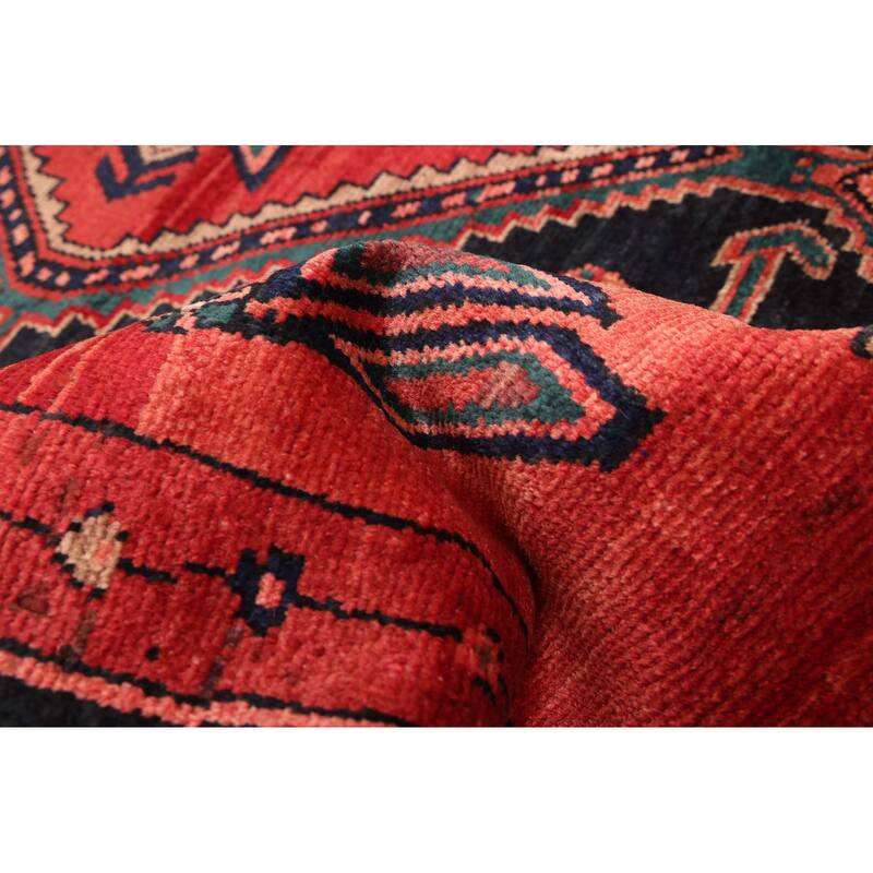 ECARPETGALLERY Hand-knotted Konya Anatolian Dark Navy, Red Wool Rug - 4'9 x 8'6