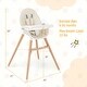 preview thumbnail 11 of 16, Babyjoy Baby High Chair Wooden Feeding Chair with 4-Gear Tray & - See Details
