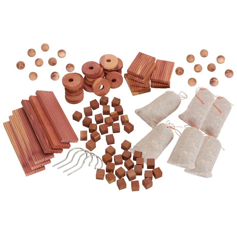Household Essentials Cedar for Closets Value Accessory Kit - 5.5"L x 11.3"W x 6.0"H - Red