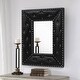 preview thumbnail 28 of 35, Rectangle Rivet Decorative Wall Hanging Mirror Black