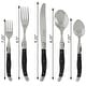 preview thumbnail 3 of 2, French Home 20 Piece Laguiole Flatware Set, Black Onyx