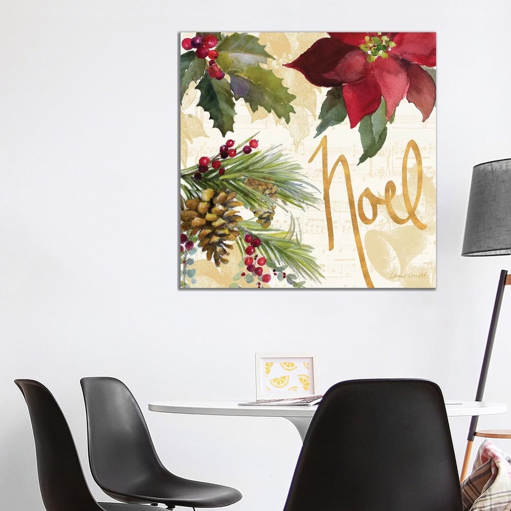 iCanvas "Christmas Poinsettia III" by Lanie Loreth Canvas Print