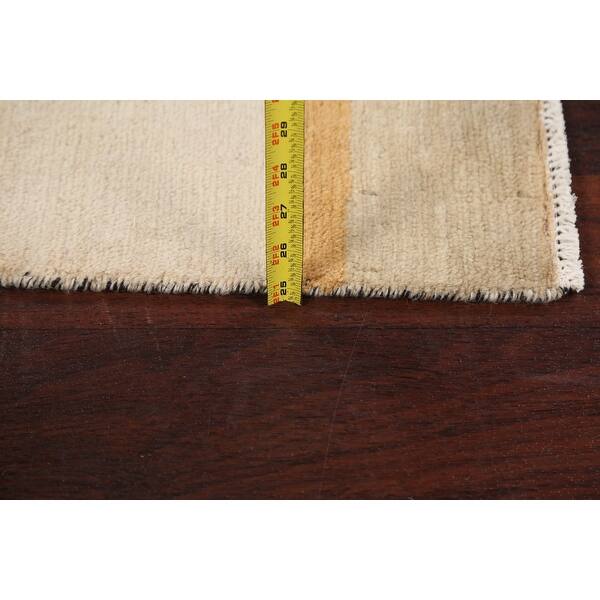 dimension image slide 1 of 2, Gabbeh Kashkoli Oriental Contemporary Wool Area Rug Hand-Knotted - 2'6" x 3'8"