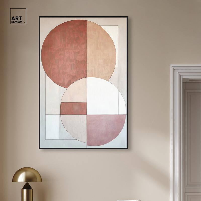Modernist Circles I Canvas by Art Remedy