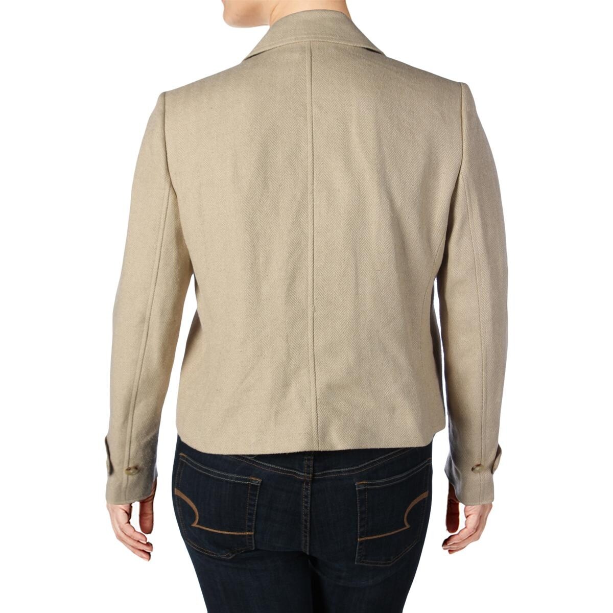 ralph lauren herringbone blazer womens
