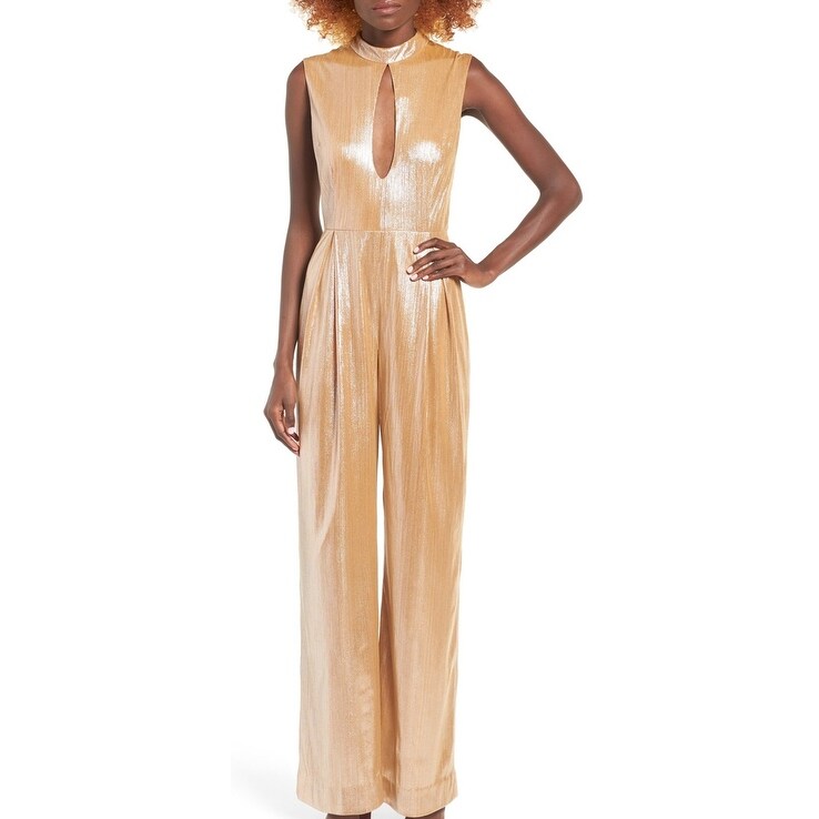 gold jumpsuit womens