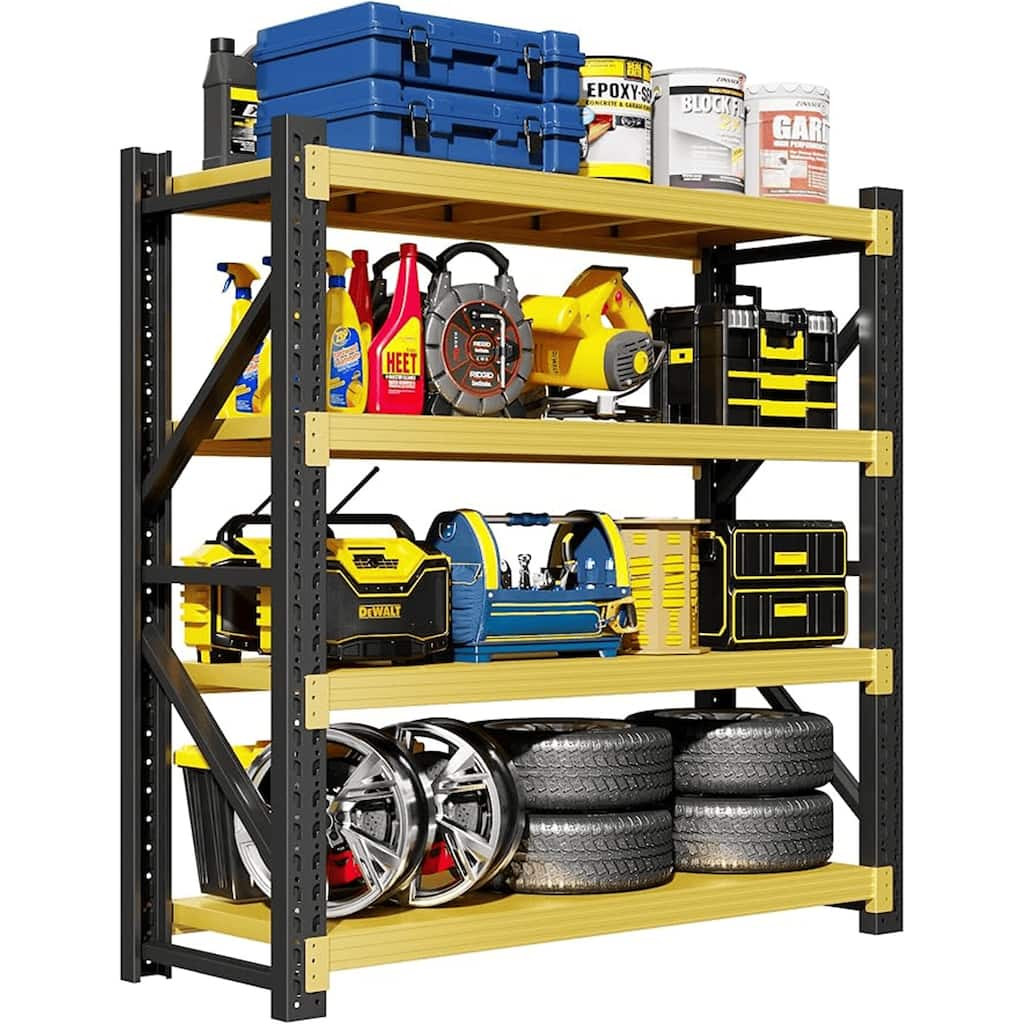 4-Tier 63"H Metal Garage Shelving