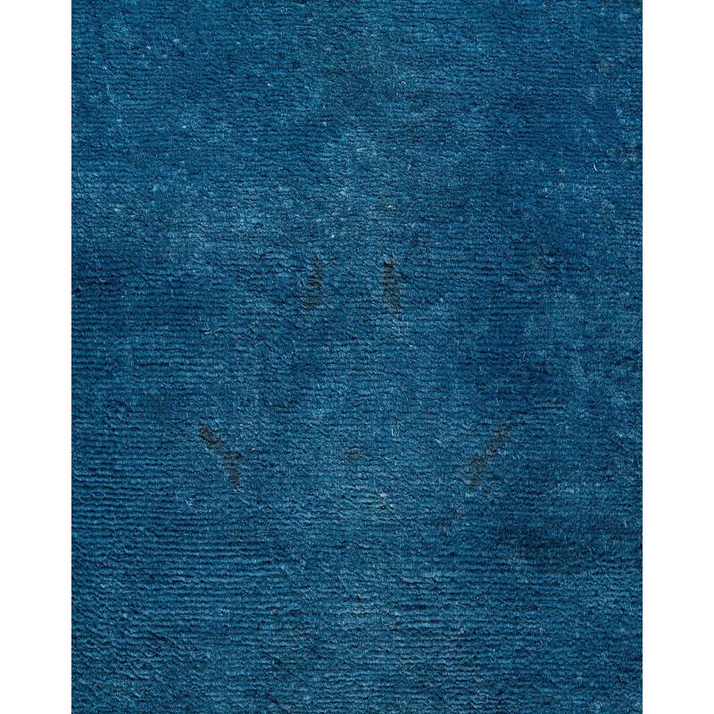 Vibrance, One-of-a-Kind Hand-Knotted Area Rug - Blue, 4' 2" x 5' 10" - 4' 2" x 5' 10"