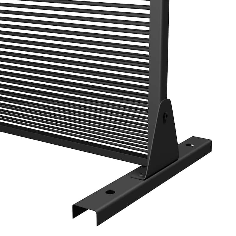 Dovelina 6ft.Outdoor Freestanding Metal Privacy Screen Decorative Garden Fence - 72"x47"