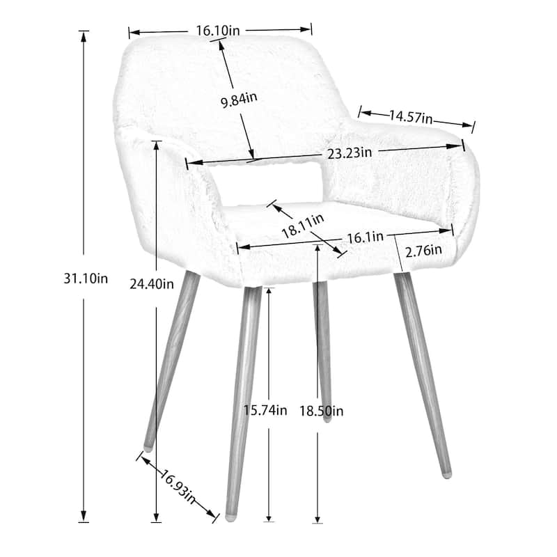 Mid Century Side Chairs with Solid Painting Steel Leg