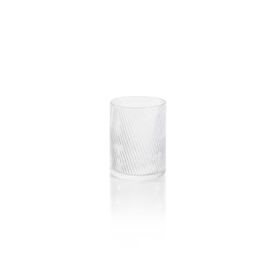 Chadwell Rippled Rock Glasses, Set of 6 - 3.5" x 4.25"