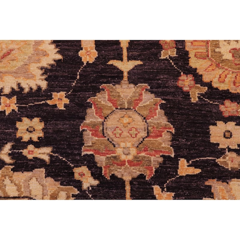 Classic Ziegler Tina Aubergine/Beige Wool Rug - 8'11'' x 12'0''