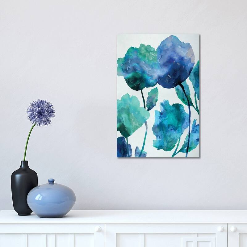 iCanvas "Aqua Blossom Triptych III" by Vanessa Austin Canvas Print - 18x12x1.5