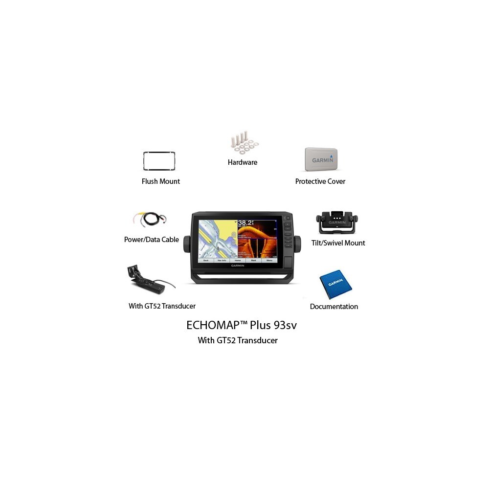GARMIN ECHOMAPPLUS93SV（Garmin ECHOMAP UHD 93sv & LiveScope LVS34 