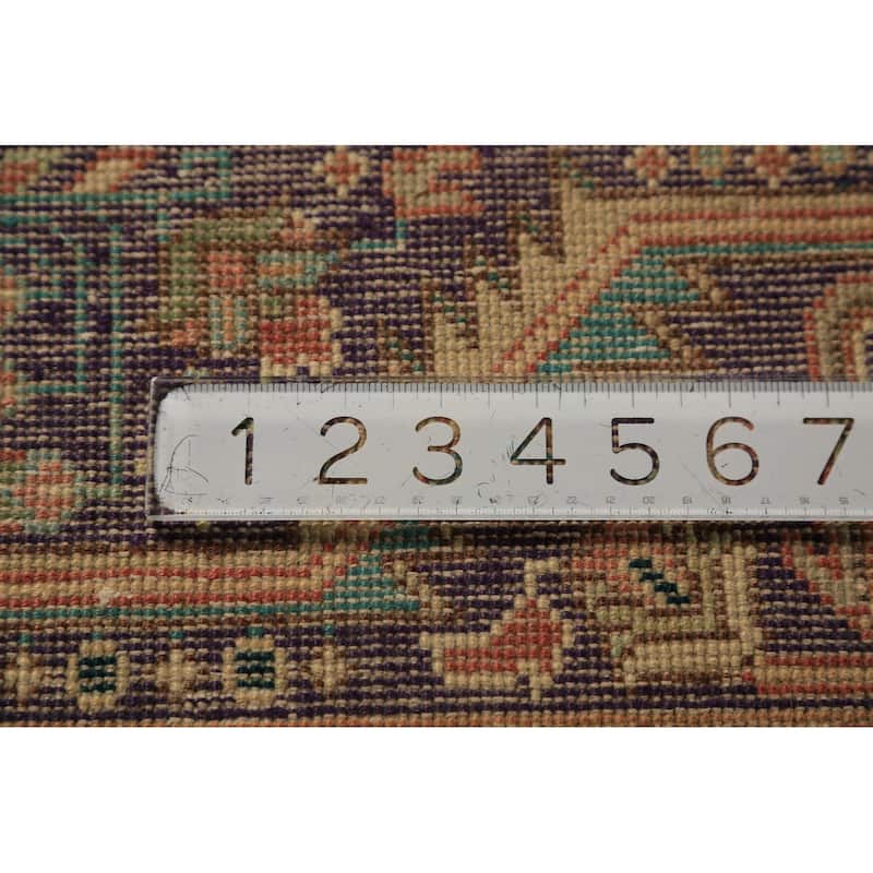 Geometric Tabriz Persian Vintage Area Rug Handmade Wool Carpet - 6'7" x 9'7"