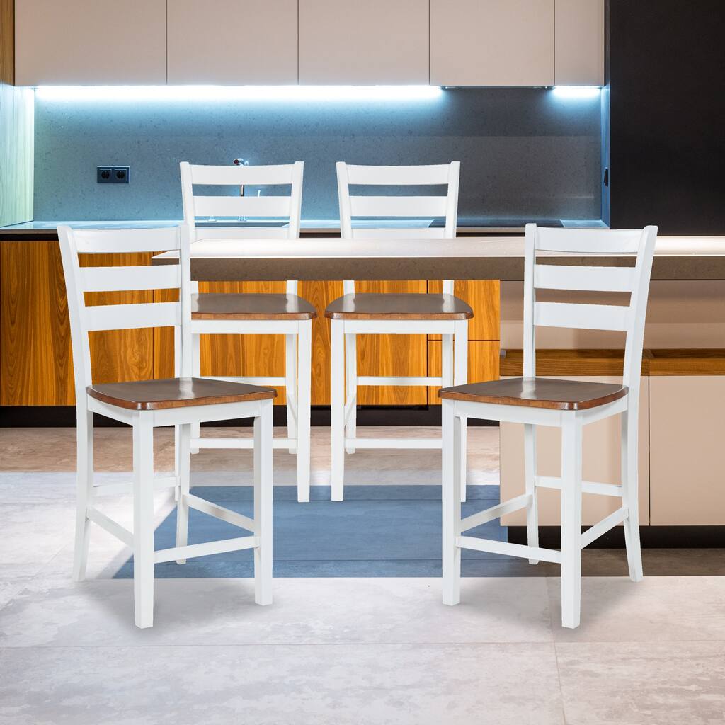 Lucas Wood Counter Height Dining Chair Set of 4