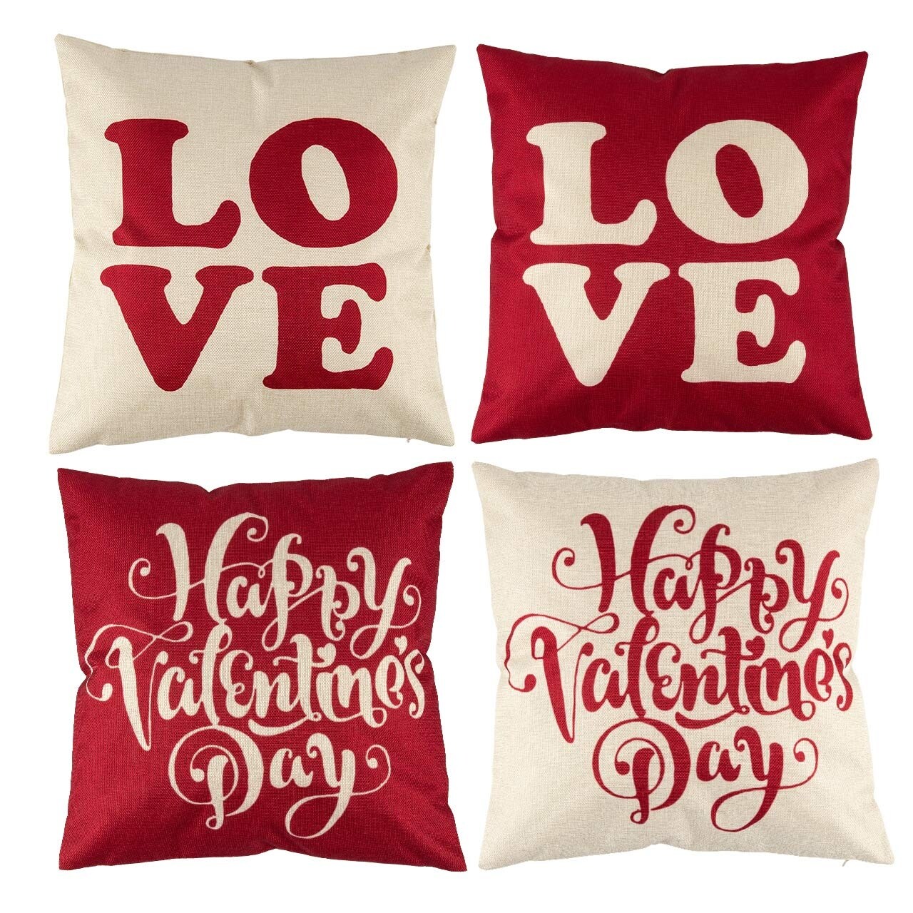Happy Valentine S Day Throw Pillow Covers Overstock 26880802
