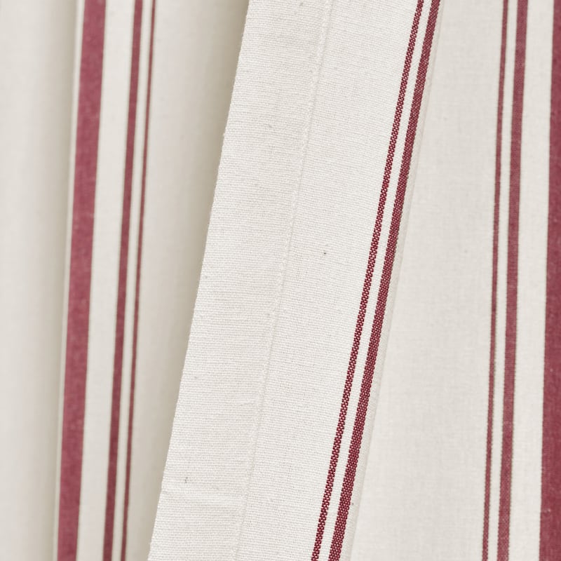 Lush Decor Farmhouse Stripe Yarn Dyed Cotton Window Curtain Panel Pair